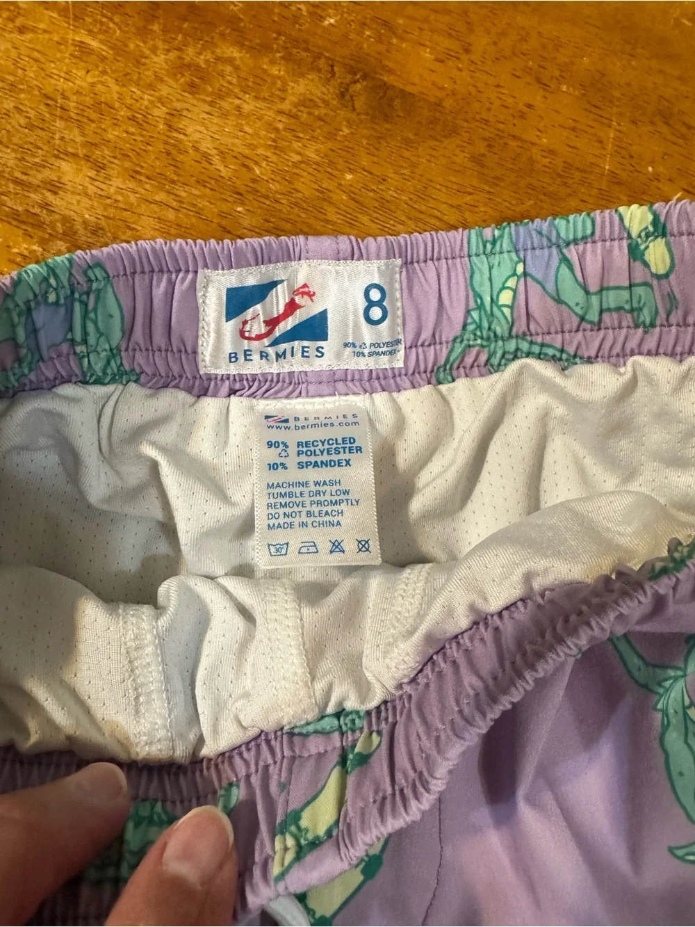 Bermies Boys Croc Ollie Swim Trunks size 8